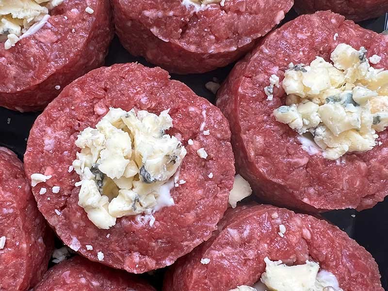Stilton steak truffle
