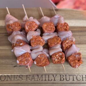 Chicken & Chorizo Kebab